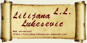 Lilijana Lukešević vizit kartica